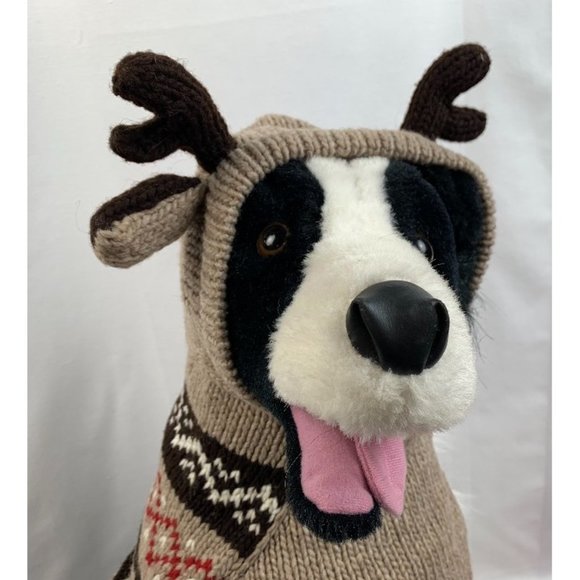 Chilly Dog Hand-Knit Organic Wool Moose Hoodie NWT - Picture 4 of 14